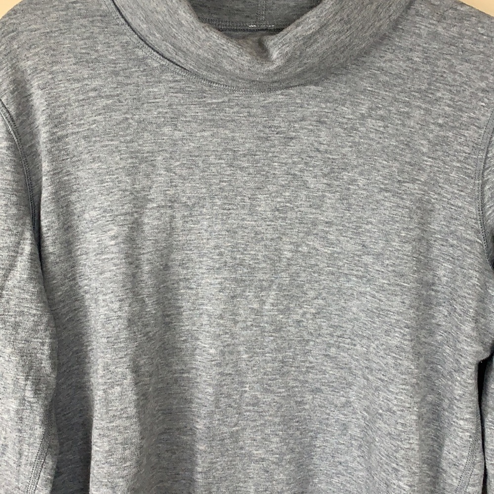 Lululemon Double Up Reversible Long Sleeve - Heathered Slate/ Modern Stripe - Picture 8 of 14